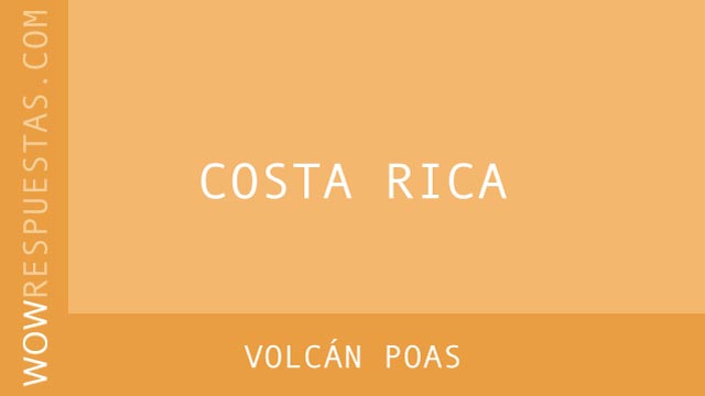 WOW Volcán Poas